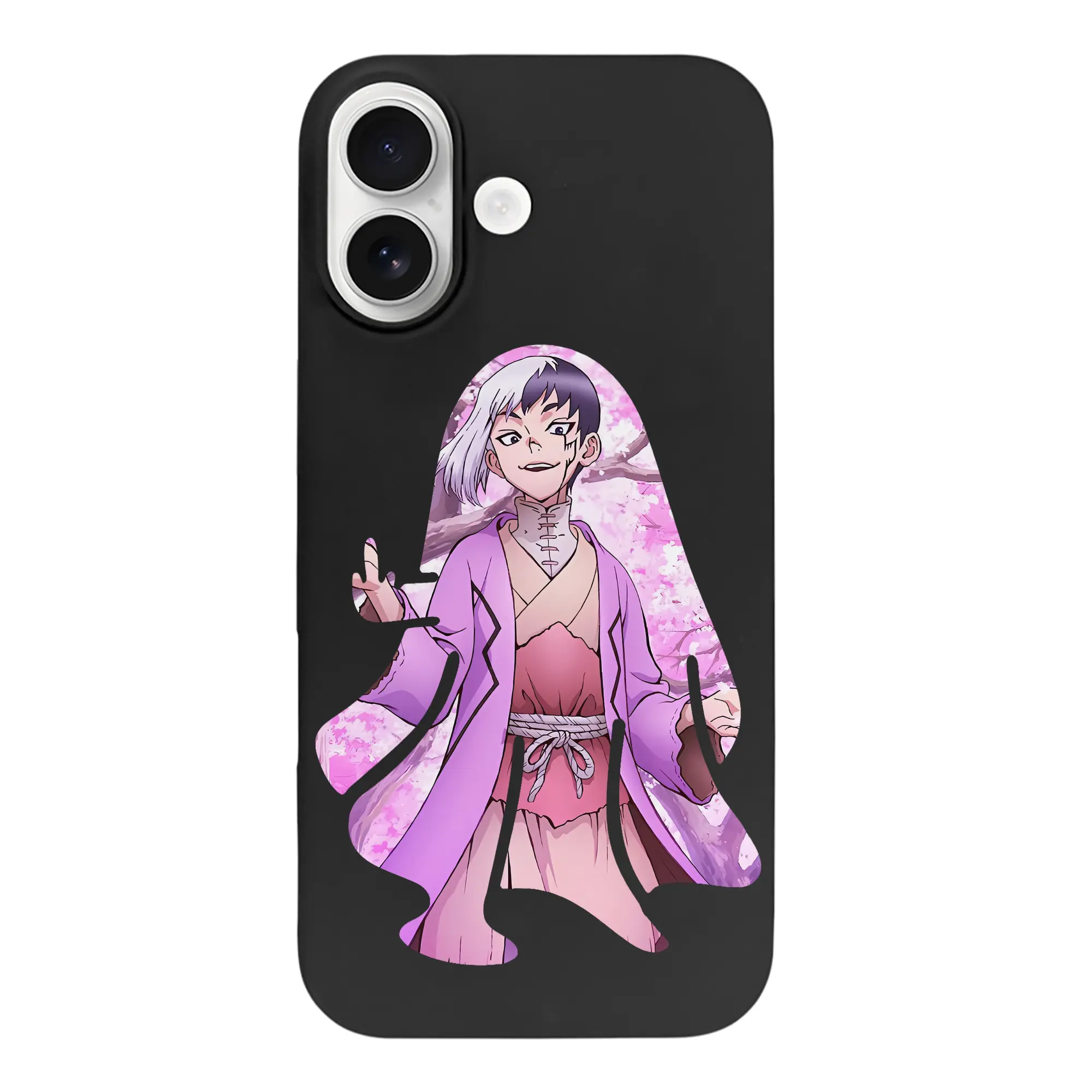 ドクターストーン グッズ,ゲン 銀狼 - iPhone 17 シリーズ シリコンケース 薄型 耐衝撃 指紋防止 ソフトタッチカバー 精密フィット 傷防止 保護ケース iPhone 17/17 Air/17 Pro/17 Pro Max 対応